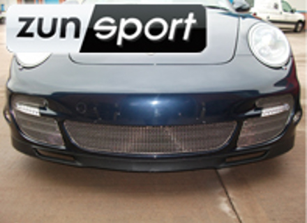 前保险杠不锈钢格栅套装 ZunSport。保时捷 997 Turbo
