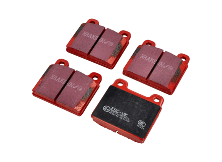 Plaquettes de frein avant EBC RED « Road ». Porsche 911 (référence d'origine 91135195002) - 91135195001, 91135195002, 91135195006, 91135195008, 91135195011 - DP 3103C, DP3103C, DP-3103C