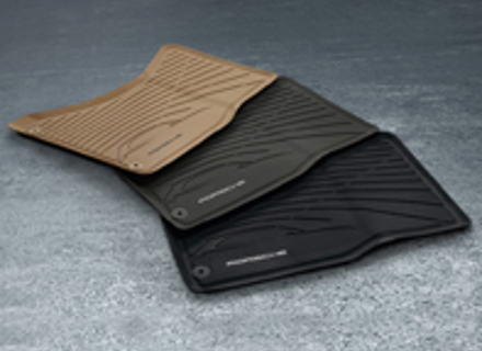 Tapis de sol intérieurs en caoutchouc. Porsche 95B.1 Macan / 95B.2 Macan RHD - Volant à droite - 95B04480242, 95B04480242OP1, 95B044802421E0, 95B044802424H0