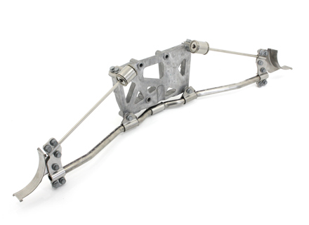 Support bracket for exhaust. Porsche 987 Boxster / 987C Cayman - 98711104103, 98711104102