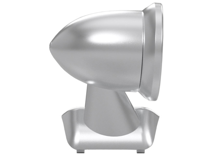 Specchio a proiettile in alluminio - Supporto per bandiera, in argento satinato. Porsche 911 1975-1988 - 91173101310, 91173101410, 96473190101, 96473190100, 90173111100 - BulletDriveSilver_FLAG, BulletPairSilver_FLAG