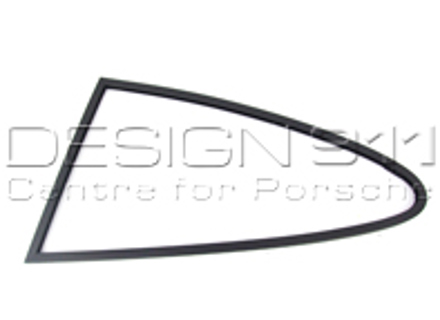 Cornice per finestra 1/4 nera, SINISTRA. Porsche 911 74-77 Coupé - 90154301628, 90154301528