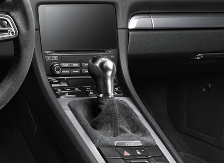 Gearshift lever in Black Alcantara. Porsche 718 Boxster / Cayman - 982711141BT2W0, 982711141N2W0