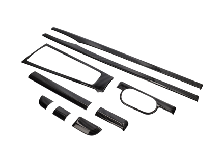 Ensemble de garnitures de console intérieure (conduite à gauche) pour Porsche 982 Boxster / Cayman / 991.2 2017>>