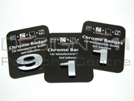 1 2 3 4 5 6 7 8 9 0 - Chiffres chromés