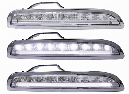 Dagrijverlichting (DRL) LED voor Porsche Boxster 987 2005-08 - 98763108105, 98763108205, 98763108102, 98763108202, 98763108104, 98763108204