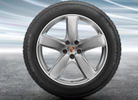 19' Macan Sport Classic Alloy Wheels & Winter Tyres Original Porsche - 95B044630D, 95B044640D