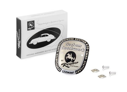 Distintivo Reutter, dal 1954 al 1961, esportazione. Porsche 356 - PSP72300300, PCG72300300