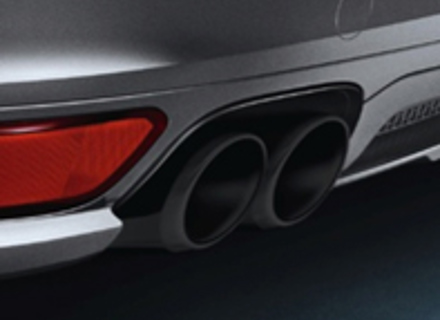 Uitlaat Eindpijpen GTS Sports Zwart. Porsche 958 Cayenne - 95804420010