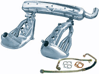 排气和热交换器套件 保时捷 911 1974-83 - 90111115704, 90111119300, 91111319001, 91110772910, 91110773910, 93021102501, 93011102200