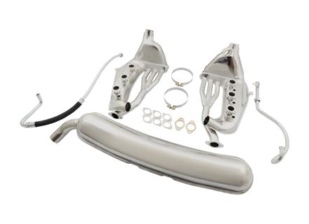 Auspuff & Wärmetauscher Paket Porsche 911 1974-83 - 90111115704, 90111119300, 91111319001, 91110772910, 91110773910, 93021102501, 93011102200