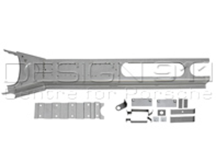 Shifter tunnel. Porsche 356 A cars (1958-59) - 64449005, 64449004, PP127B, P127B, PP127T2, PP127T1
