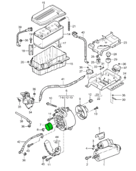 Alternator pulley. Porsche 955/957 Cayenne / 970 Panamera - 948-603-125-01, 95560315200, 94860312500, 94860312501, 948 603 029 02, 948 603 029 03, 948 603 029 04, 948 603 135 00, 94860302902, 94860302903, 94860302904, 94860313500, 955 603 016 01, 955 603 016 10, 955 603 017 00, 955 603 116 00 - F-235449.XX, 535008310, 588096, 2604505, F00M147761, F00M991167, F00M991282