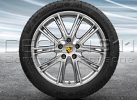20' Panamera (971) Exclusive Design Platinum Silver Alloy Wheels & Winter Tyres Original Porsche - 971044600C