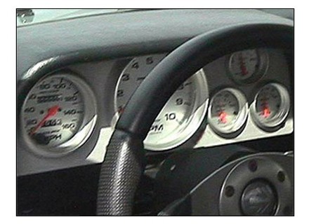 Tableau de bord en aluminium Rennline (jauges automatiques). Porsche 914 - DA68