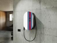 Design cover in MARTINI RACING® design for closed charging dock. Porsche Taycan / Cayenne E-Hybrid / Panamera E-Hybrid - 7PP915706A, 9J104400030, 9J104400031 Design cover in MARTINI RACING® design for closed charging dock. Porsche Taycan / Cayenne E-Hybrid / Panamera E-Hybrid - 7PP915706A, 9J104400030, 9J104400031