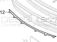 Front bumper centre grille adapter. Porsche 970 Panamera - 97050597700 Front bumper centre grille adapter. Porsche 970 Panamera - 97050597700