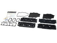 Camshaft and chain housing cover set in black aluminium. Porsche 964 - 96410510701, 96410510801, 96410511601, 96410511602, 96410511603, 96410511604, 96410511605, 96410511606, 96410590200, 96410511503 Camshaft and chain housing cover set in black aluminium. Porsche 964 - 96410510701, 96410510801, 96410511601, 96410511602, 96410511603, 96410511604, 96410511605, 96410511606, 96410590200, 96410511503