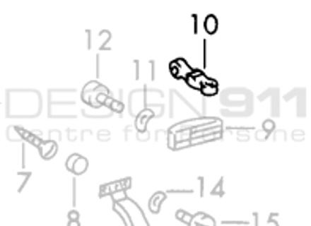 Bielle de porte. Porsche 911 69-73 - 90153106600