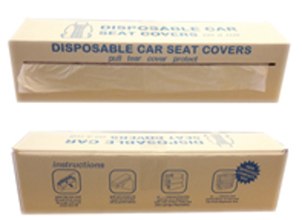 Disposable white seat covers - Roll of 100