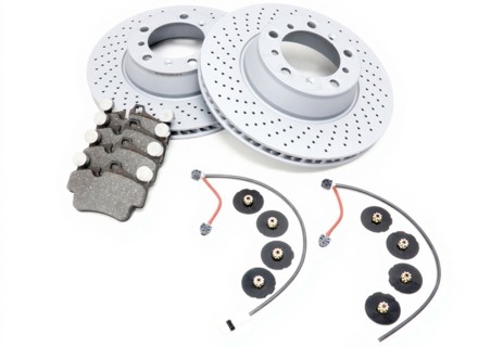 REAR Brake Pads and Brake Disc Package Porsche 997 3.8L GTS - 99734190100, 95535296000, 99735193907, 99761267602, 99635208600, 99635208602, 99635240503, 99635240603