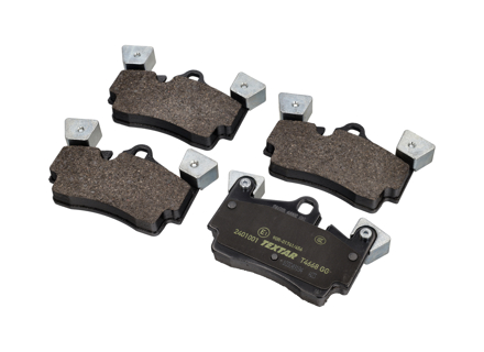 Remblokken, Achter. Porsche Cayenne 955 Turbo S / 957 Turbo - 95535293950, 2401001