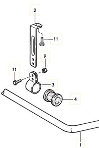 Drop link bracket support kit Front Porsche 944 - 944343793100, 477411053, 94434373300, 94434373332, 90007507902, 900910022003 Drop link bracket support kit Front Porsche 944 - 944343793100, 477411053, 94434373300, 94434373332, 90007507902, 900910022003
