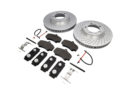 FRONT Brake Pads and Brake Disc Package Porsche 997 C2S Textar - 99635140904, 99635140903, 99635141004, 99635141003, 99635194913, 99761275701, 99761267801, 99635108901, 99635195911