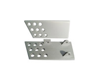 Juego de manijas de puerta interior de aluminio Rennline. PERFORADO. Porsche 911/912/930/964 - DH03