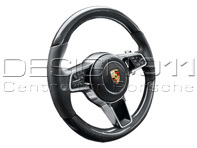 Multi-function sports steering in carbon. Porsche 971 Panamera Hybrid 2017>> - 971044405, 971044405A34, 971044405OE5, 9710444059J9, 971044405OK6, 9710444058U7