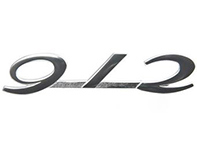 Stemma posteriore '912' cromato. Porsche 912 65-69 - 90255930523 Stemma posteriore '912' cromato. Porsche 912 65-69 - 90255930523