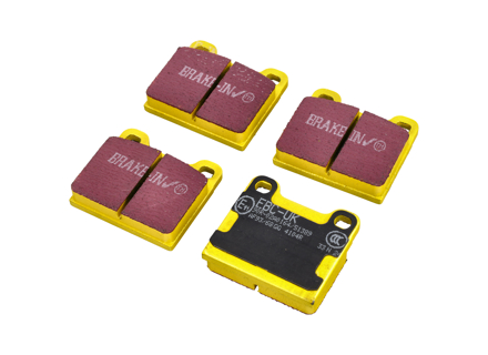 Plaquettes de frein arrière EBC YELLOW « Fast Road ». Porsche 911 / 930 (référence d'origine 91135295003 / 91135295004) - 91135295005, 91135295003, 91135295004, 91135295006, 91135295007 - DP4104R