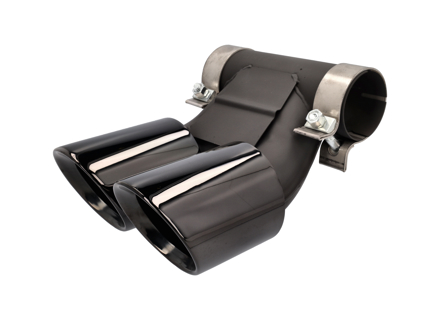 DesignTek Exhaust tail pipes black finish for Porsche 982 / 982C - 982251187H, 982251187N, 982251187L, 982251187R, 982251187G, 982251187J, 982251187Q, 982251187K, 982251187P
