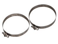 Titanium Exhaust retaining strap set. Porsche 911 1984-89 - 93011117500, 93011115900