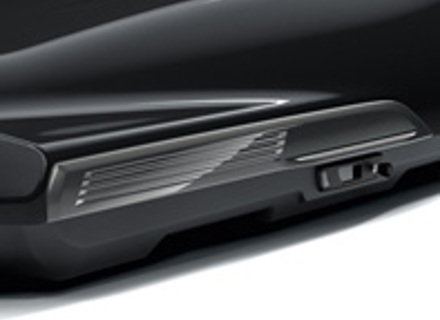 Replaceable side blades for Porsche Performance roof box,  in Volcano Grey Metallic. Porsche 991 / 992 - 9Y0044871, 9Y0044870, 9Y0044871A, 9Y0044871B, 9Y0044871C