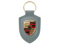 Porsche Crested leather keyring, Shadegreen - WAP0503500PWSA Porsche Crested leather keyring, Shadegreen - WAP0503500PWSA