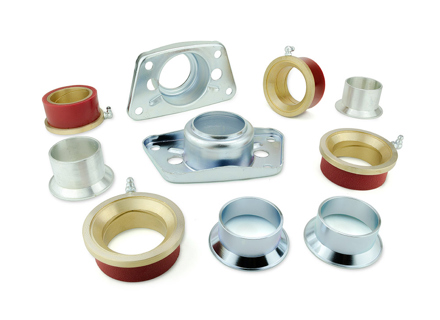 Spring plate bearing kit with cover plates for Porsche 356 - 2061600, 64433313100, 64433313101, 2061601, 64433315100, 64433315101