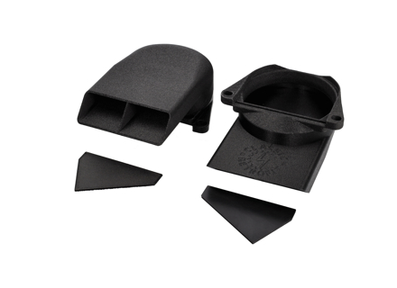 Condotti dell'aria sotto il cruscotto, direzionali (coppia). Porsche 911 1970-89 - 91157108501, 91157108601