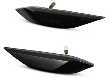 Zijrepeaters sequentiële LED met gerookte lens. Porsche Cayenne 958 - 95863110100, 95863110200