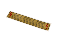 Sticker met batterijwaarschuwing. Porsche 928 / 928S - 92870115502 - PAKBD