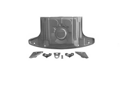 Front trunk floor pan kit. Porsche 914 - 91450193711, 91450193811, 91450153209, 91450153110, 91450105700, 91450704110, 91450704210 - PP337, PP336L, PP336R, PP337A, PP337D, PP337H