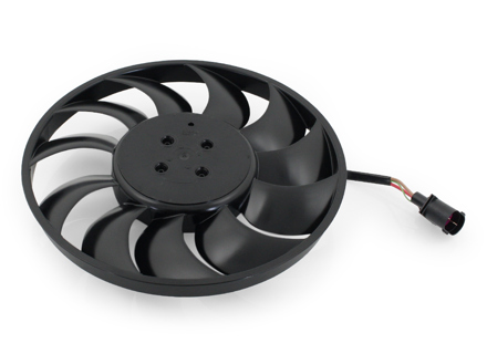 Radiator cooling fan. Porsche (9J1) Taycan 2020>> - 9J1959455D, 9J1959455C, 9J1959455B, 9J1959456D, 9J1959456C, 9J1959456B