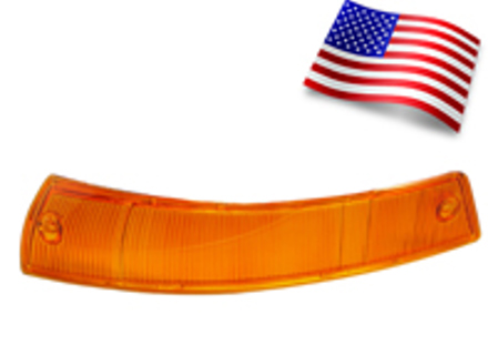 Indicator lens Front, without rim (SWB). Porsche 911/912 1965-68 USA - 90163140102, 90163140202, 14848, 14848/D, 14848/S