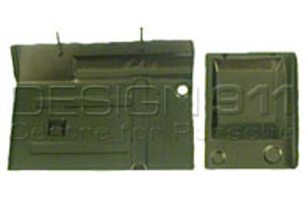 Battery box rear wall (2 piece). Porsche 356C T6 - 64450103206, PP114D, P114D