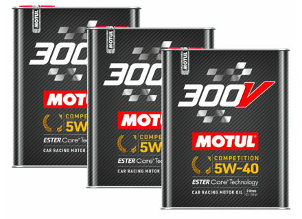 Aceite de motor MOTUL 300V COMPETITION 5W-40 6 litros - 110817