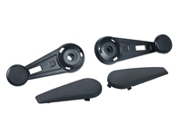 Maniglie e coperture per manovelle dei finestrini in nero. Porsche 911 1974-83 - 91154247101, 91154247103, 90154248220 Maniglie e coperture per manovelle dei finestrini in nero. Porsche 911 1974-83 - 91154247101, 91154247103, 90154248220
