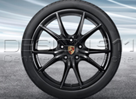 20' 'Carrera S' NOIR Jantes et pneus en alliage d'origine Porsche pour 718 Boxster/Cayman - 98204460206