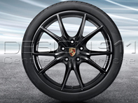 20' 'Carrera S' BLACK Alloy Wheels & Tyres Original Porsche for 718 Boxster/Cayman - 98204460206 20' 'Carrera S' BLACK Alloy Wheels & Tyres Original Porsche for 718 Boxster/Cayman - 98204460206