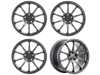 Titan 7 锻造 T-R10 10 辐合金车轮组缎面钛合金 21 英寸。保时捷 9J1 Taycan - TR102195050513071ST, TR102111555513071ST Titan 7 锻造 T-R10 10 辐合金车轮组缎面钛合金 21 英寸。保时捷 9J1 Taycan - TR102195050513071ST, TR102111555513071ST