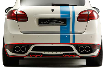 Diffusore posteriore TITAN-EVO SpeedART Porsche 958 Cayenne MKIII - P58.170.050.050 - P58.170.050.050